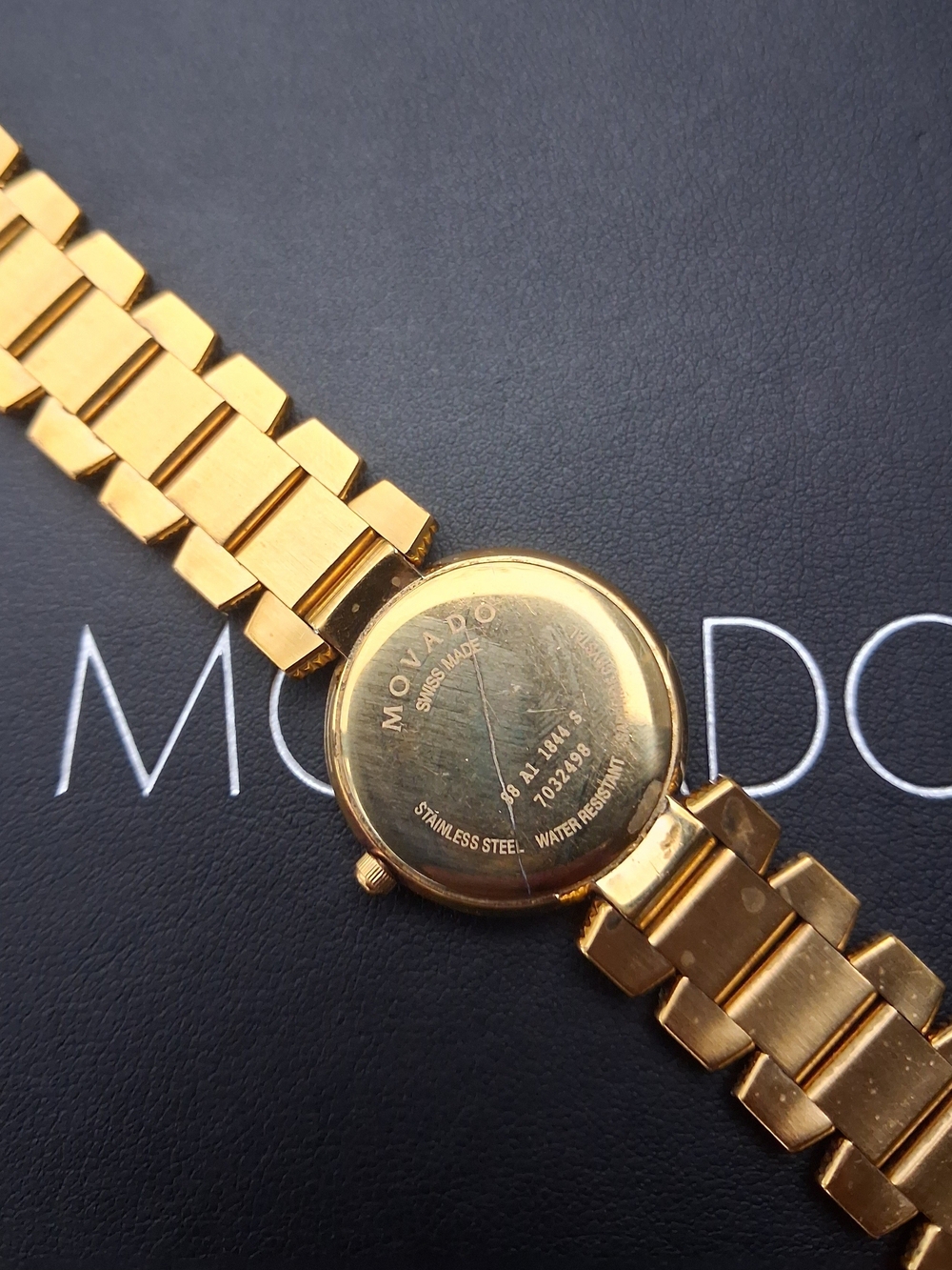 Movado Gold-Tone Bracelet Watch DIAMONDS $1995 - Picture 11 of 15
